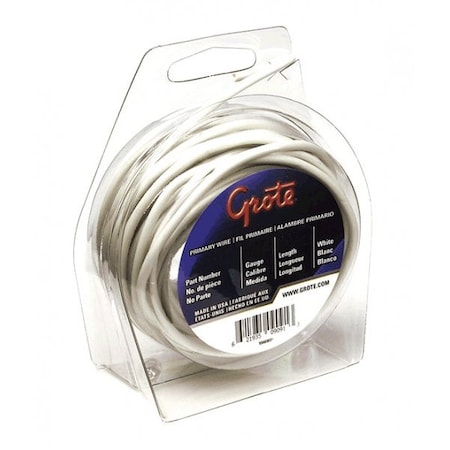 Grote 16Gau Wht 25Ft Grote Wire, 86-8007 86-8007